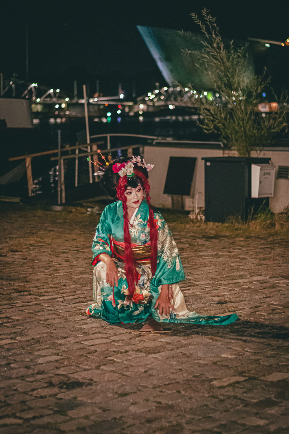 young female in traditional outfit