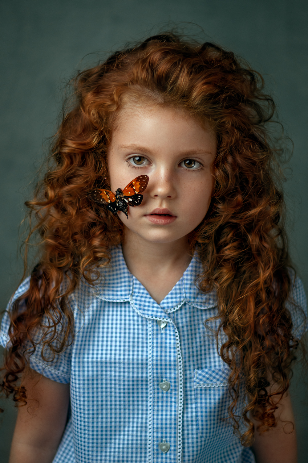 Girl with the butterfly